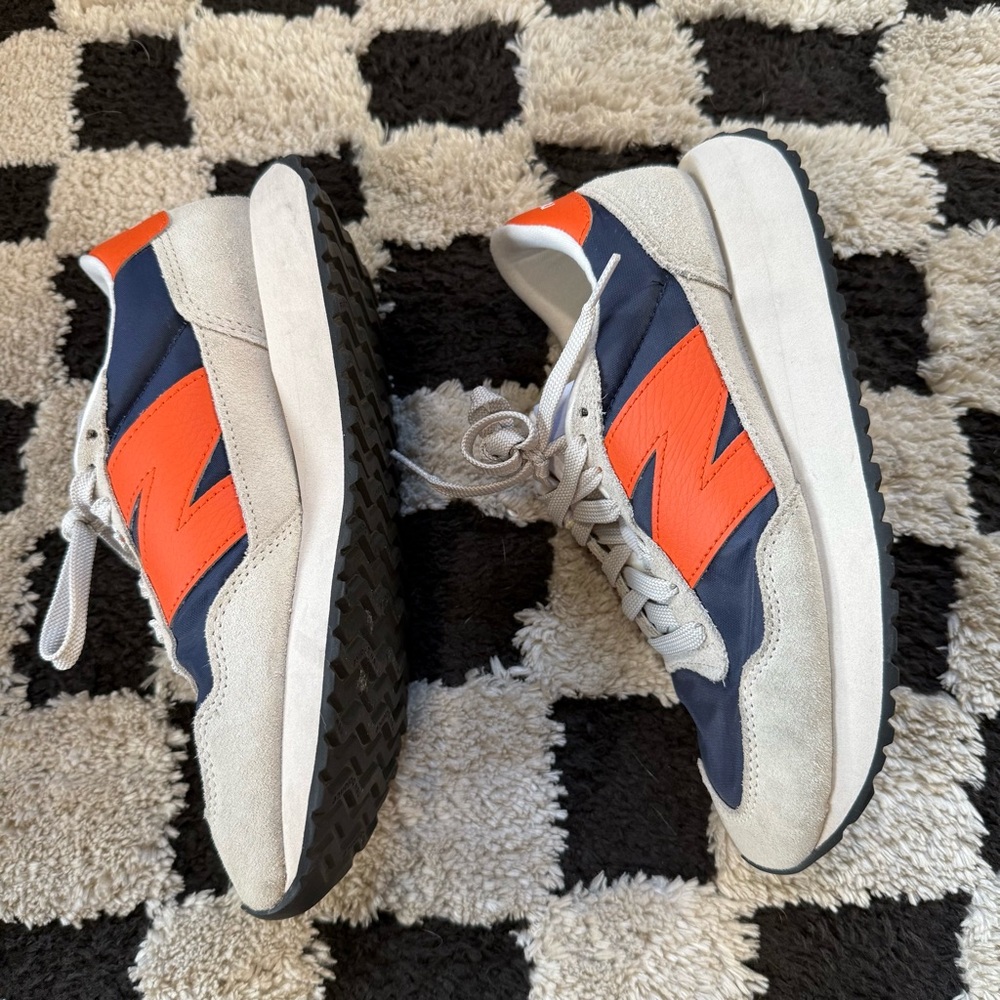 New Balance Navy and Orange Sneakers